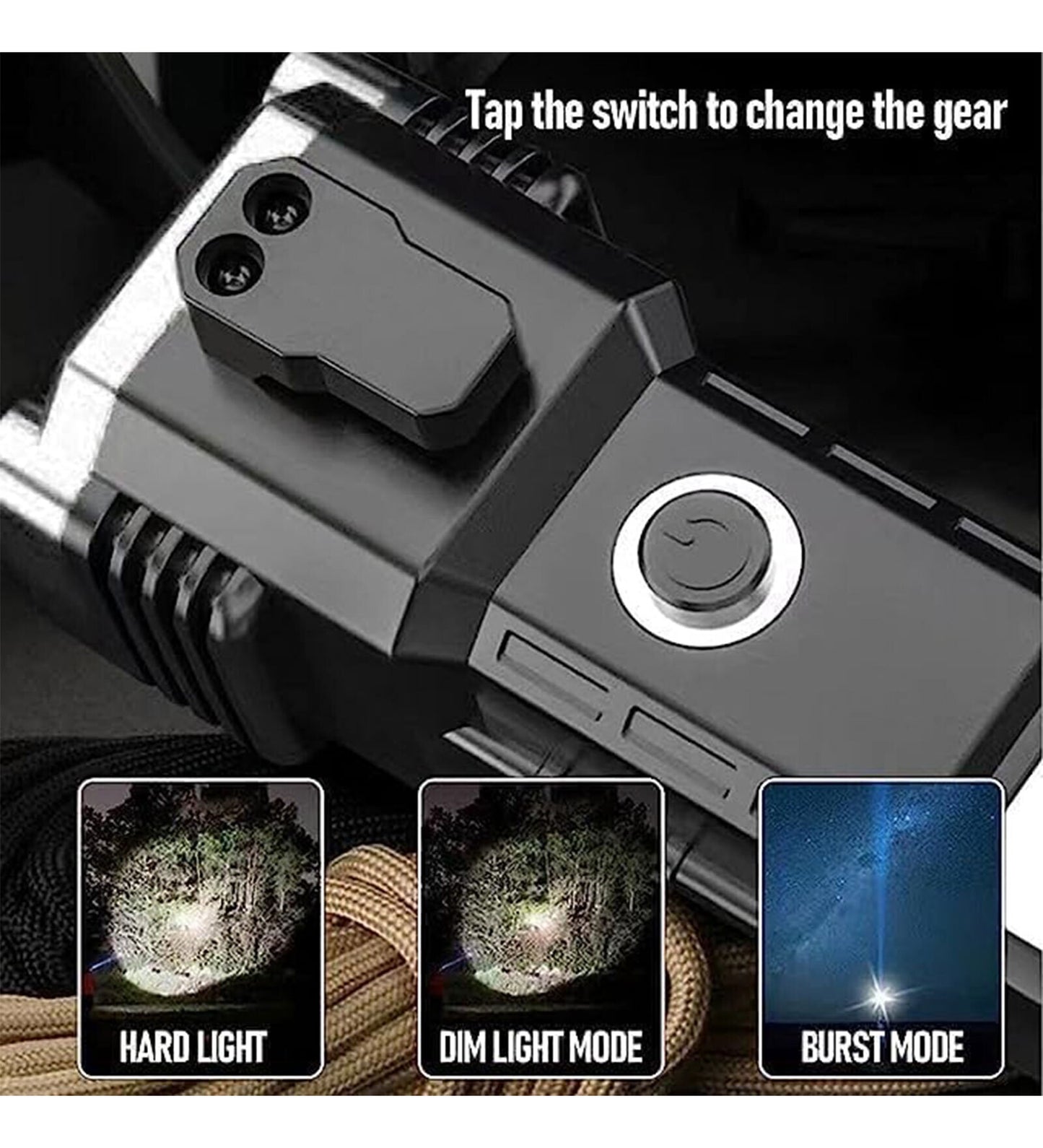 8 in 1 Safety Hammer Flashlight Rechargeable Treasure